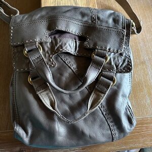 Lucky Brand, Abbey Road vintage, rare bag. Like new, lamb leather, olive green